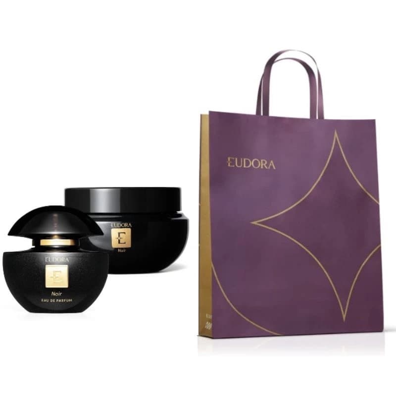 Presente Combo Eudora Noir Eau De Parfum 75ml + Creme Hidratante Desodorante Corporal Noir 250g Lançamento