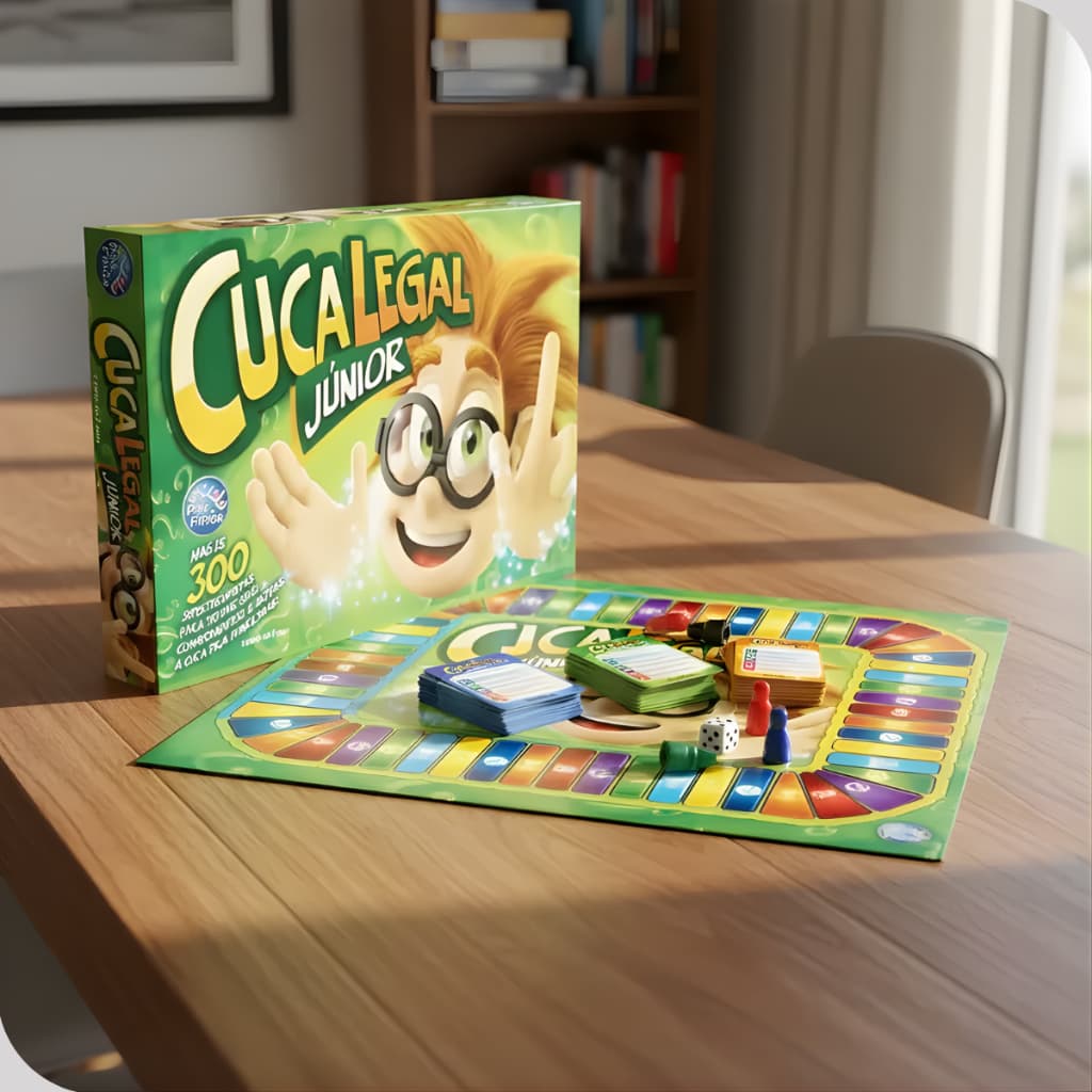 Jogo de Tabuleiro Mesa Cuca Legal Educativo 6 Jogadores Pais e Filhos +300 Perguntas