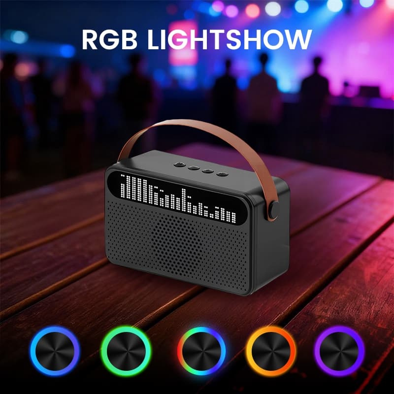 20w portátil com tela bluetooth som creme cor