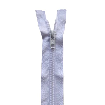Ziper  jacaré cinza azulado 70  cm