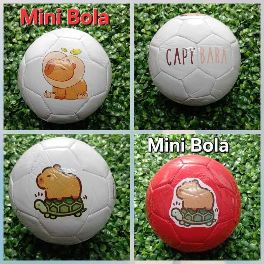 Mini Bola Couro Sintético  Infantil Capivara