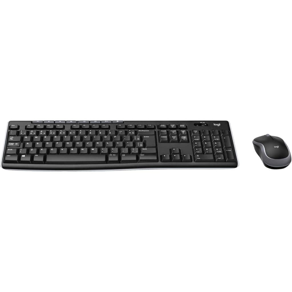 Combo Teclado e Mouse sem fio Logitech MK270 Conexão USB, Pilhas Inclusas