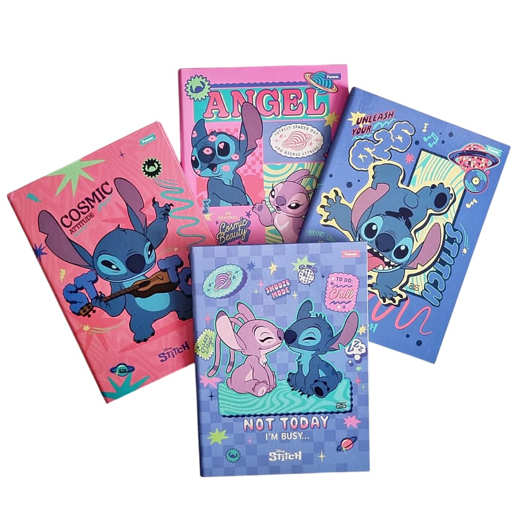 Caderno Stitch Foroni Brochura Grande 80fls Capa Dura 460044