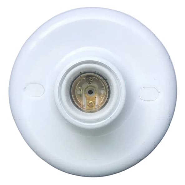 Plafon Branco Simples OU  Plafon + Interruptor OU kit de 02 -  E-27 127/220v