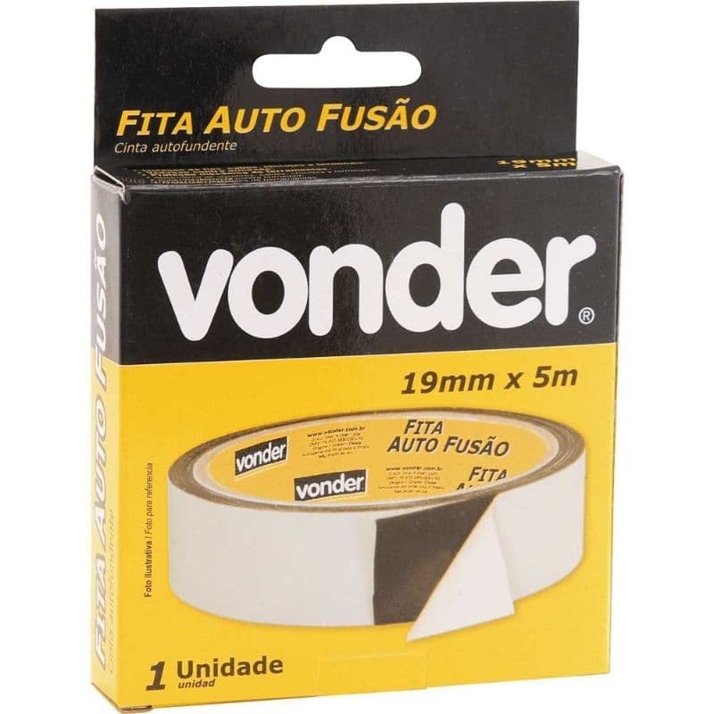 ​Fita Isolante Autofusão Vonder 19mm x 5m