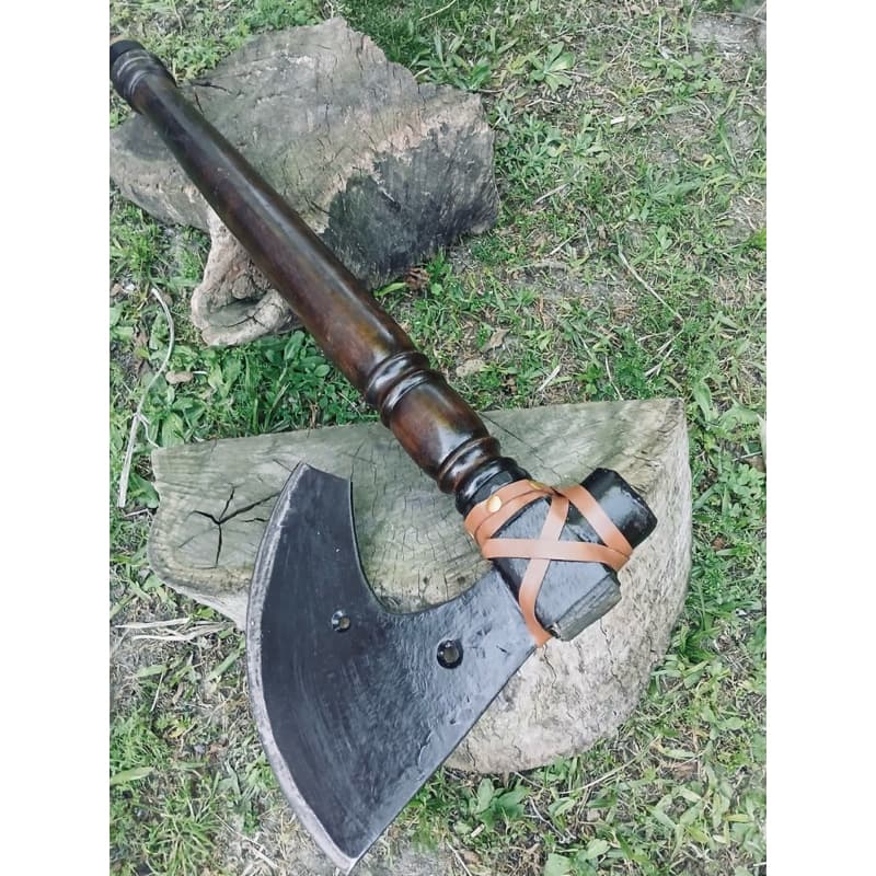 Machado Lenhador Artesanal 73cm Campeiro em Aço Carbono com Cabo em Madeira