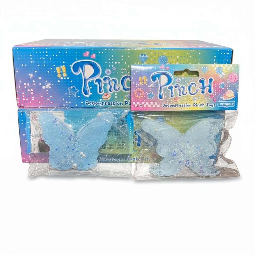 Squishy Borboleta Bichinho Brinquedo Massinha Squeeze Divertido Macio Fofinho Fufu Taba Squishy Taba