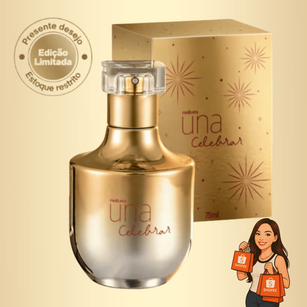 Natura Una Celebrar 75 ml Original Lacrado Edição Limitada