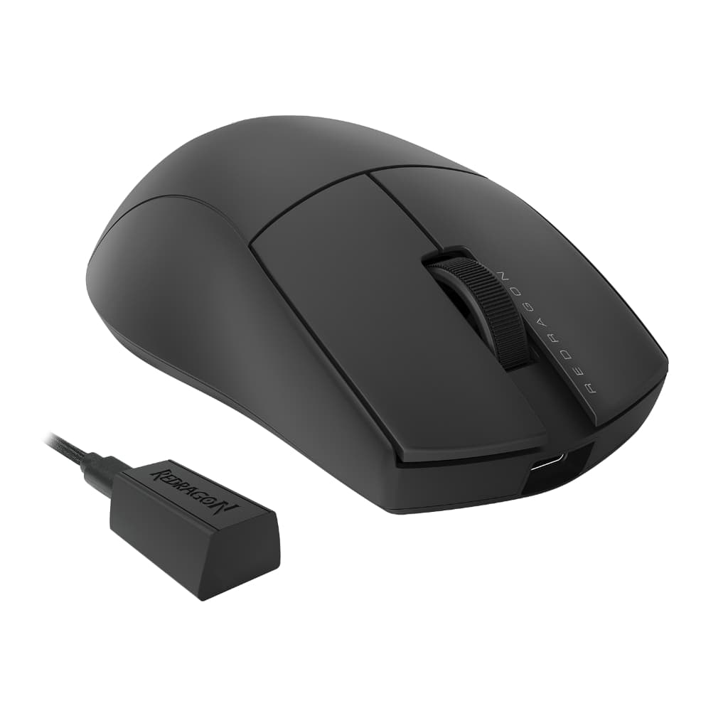 Mouse Gamer Redragon King Pro 4K, Wireless, Bluetooth, 26000 DPI, 7 Botões, Preto RECONDICIONADO