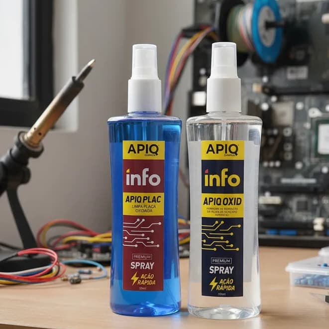 Kit Solução Para Limpeza De Placa Oxidada Leve e Pesada