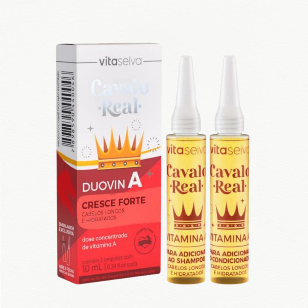 Vitamina Capilar Concentrada Crescimento Duovin A Cresce Forte Cavalo Real Vita Seiva
