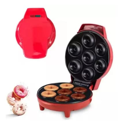 Mini Maquina De Donuts Café Da Manhã Capacidade Para 7 /8 Mini Rosquinha Elétrica 110V Portátil LUIZA