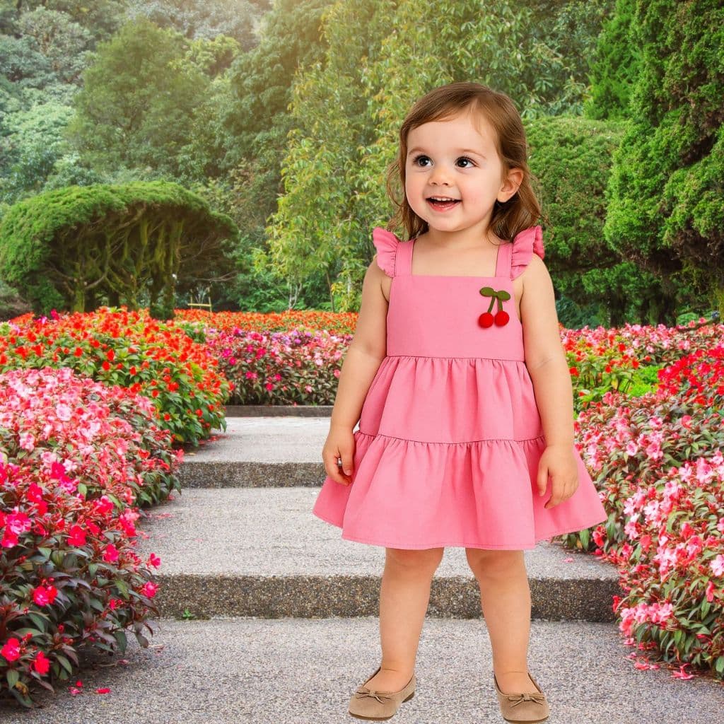 Vestido Infantil Menina Criança Casual Festa Luxo Verão 2 a 4 Anos Varias cores Luxo Premium verão