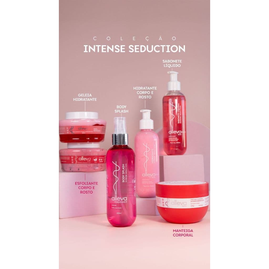 Linha Completa Corporal Geleia Hidratante Sabonete Body Splash - Alleva Beauty