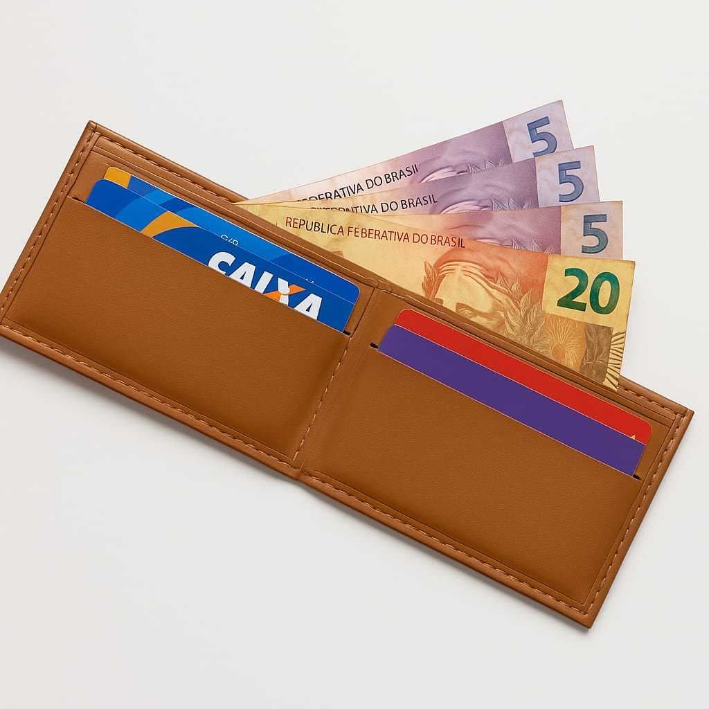 Kit Personalizado Carteira + Chaveiro | Gravação a Laser com Sua Marca ou Nome