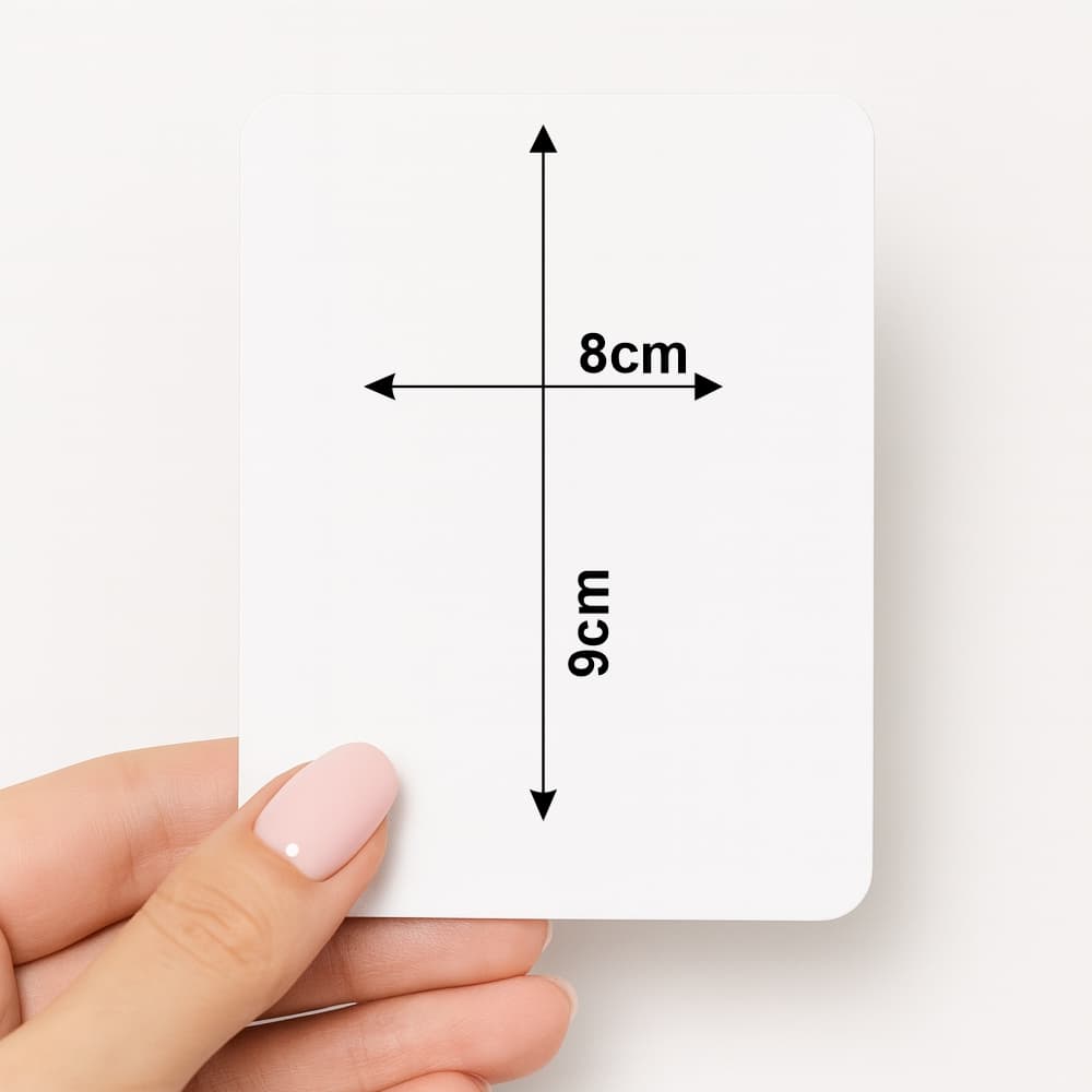 100 Cartões 9x8cm Card para Sublimação Branco Brilho para Lembrancinhas