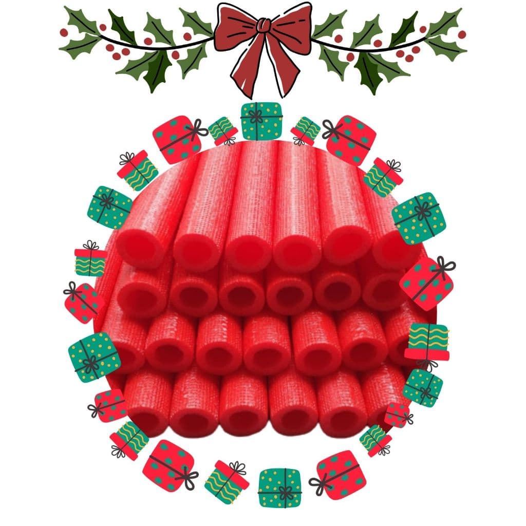 20 isotubo Vermelho espuma espaguete protetor cama elastica pula pula infantil Natal brinquedão
