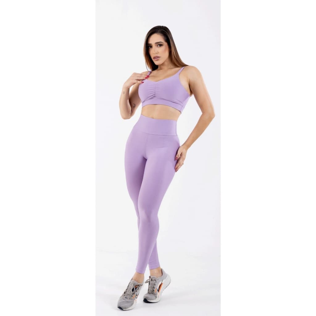 Conjunto Fitness Legging Academia Treino Musculação Zero Transparência
