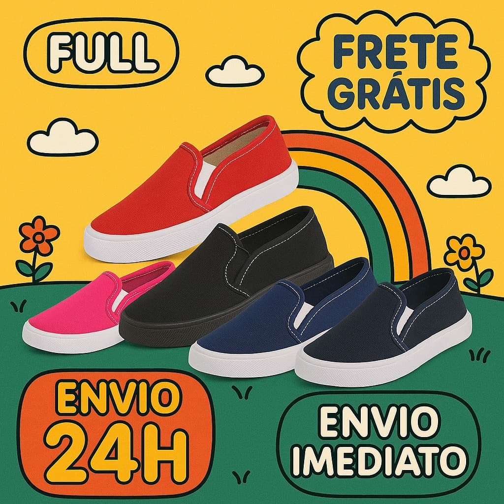 Tênis Infantil Menino Menina Iate Dia Dia Casual Confortável Leve Escola Macio Promoção Barato