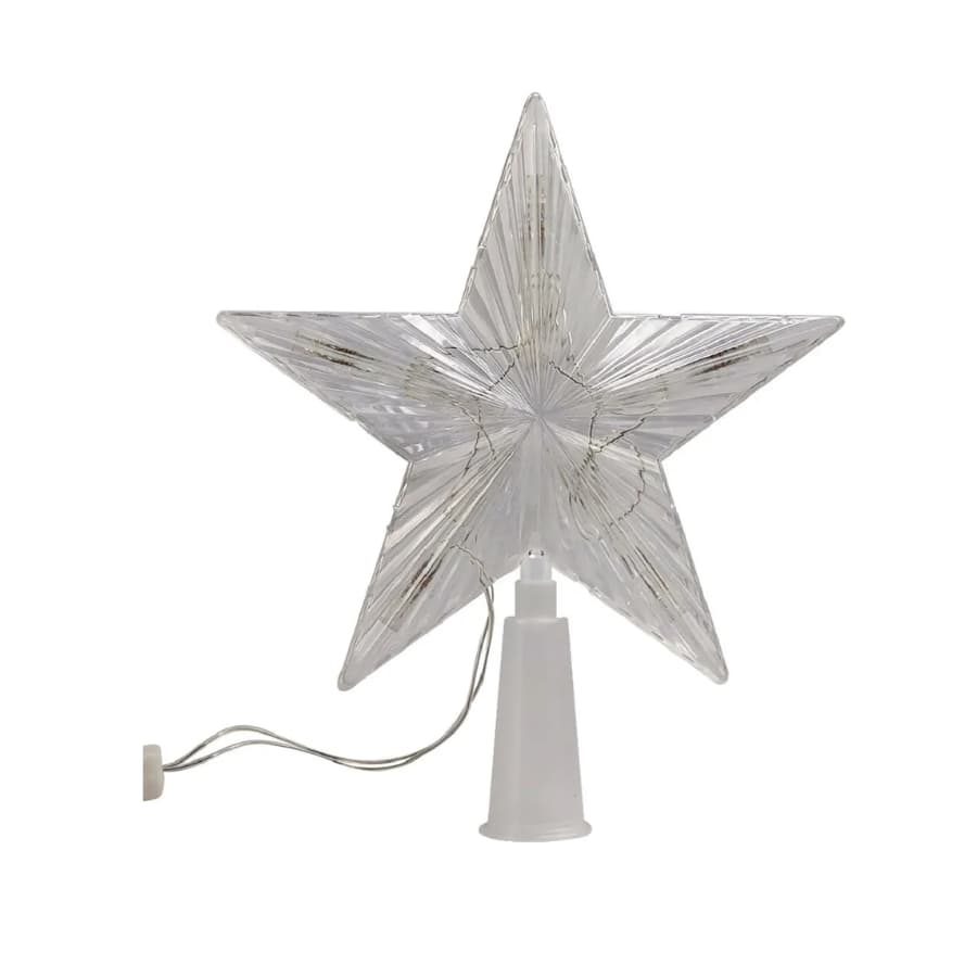 Estrela Luminosa Topo de Árvore LED Colorido 220V 15cm