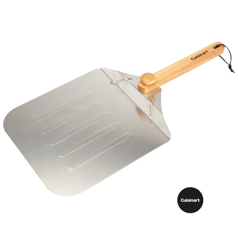PA DE PIZZA 31 CM CABO CURTO EM ALUMINIO MADEIRA CUISINART DOBRAVEL