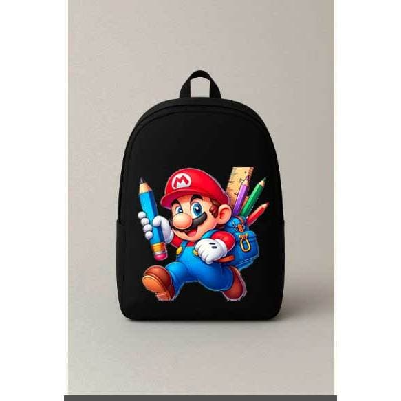 Mochila Escolar Estampada Mario Estudante Heroi Bolsa Ideal Para Passeios e Viagens Bolsa Infantil