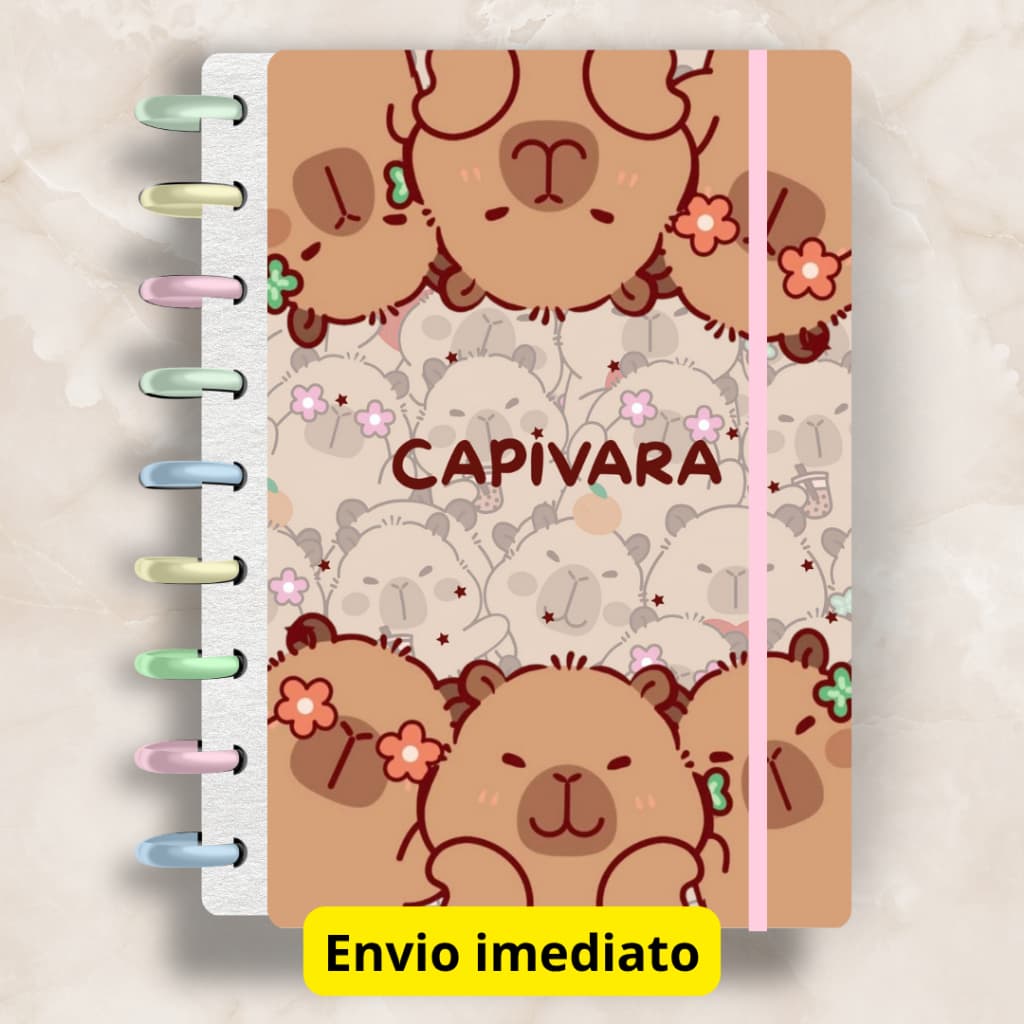 CADERNO INTELIGENTE  DE DISCO CAPIVARA - SOUL DISC (CAPA DURA)