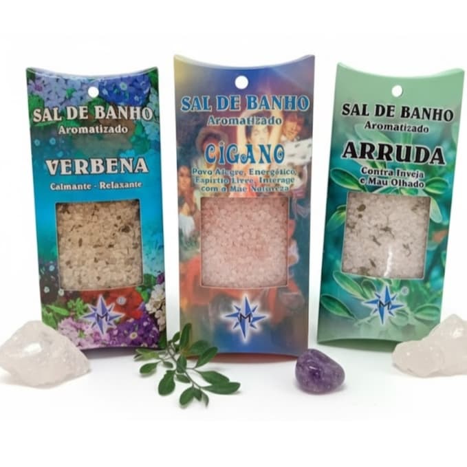 Sal de Banho Ervas Naturais Aromatizado 100g Banheira Ofurô