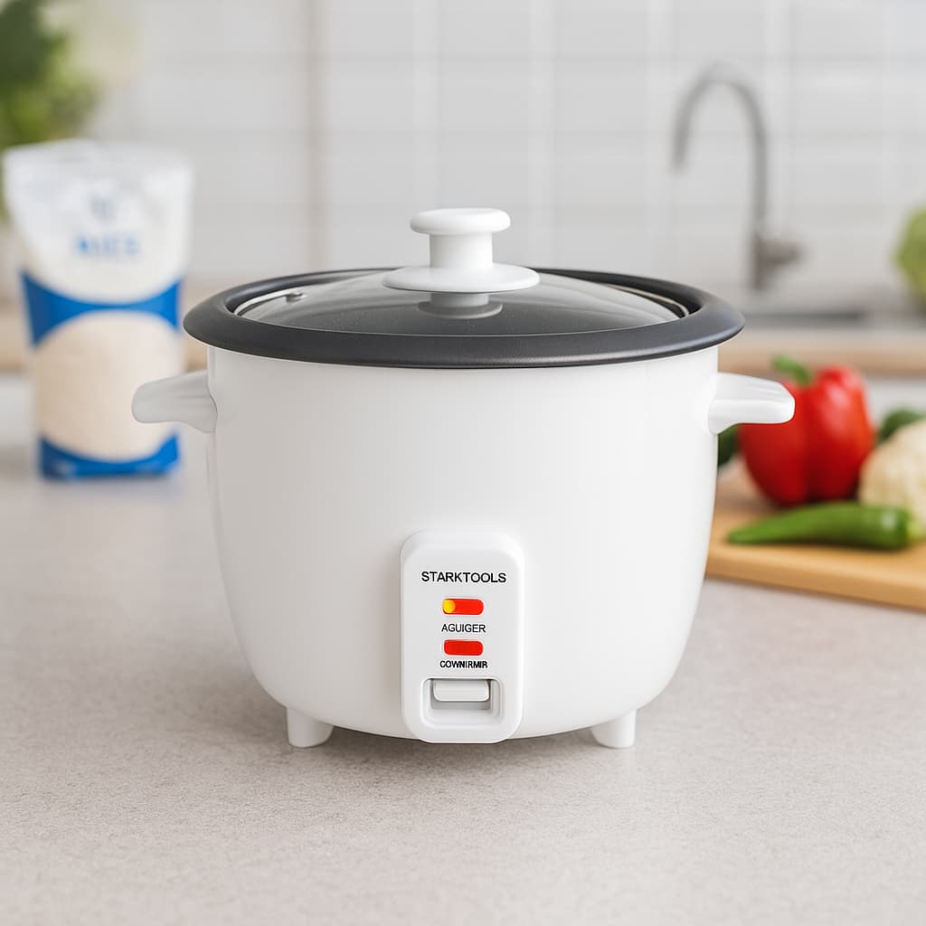 Panela de Arroz Elétrica 1.3L 5 Copos Antiaderente Cozinha Vapor Automática Função Aquecer 127v 220v