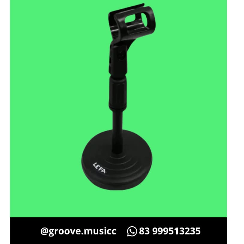 SUPORTE PEDESTAL DE MESA PARA MICROFONE