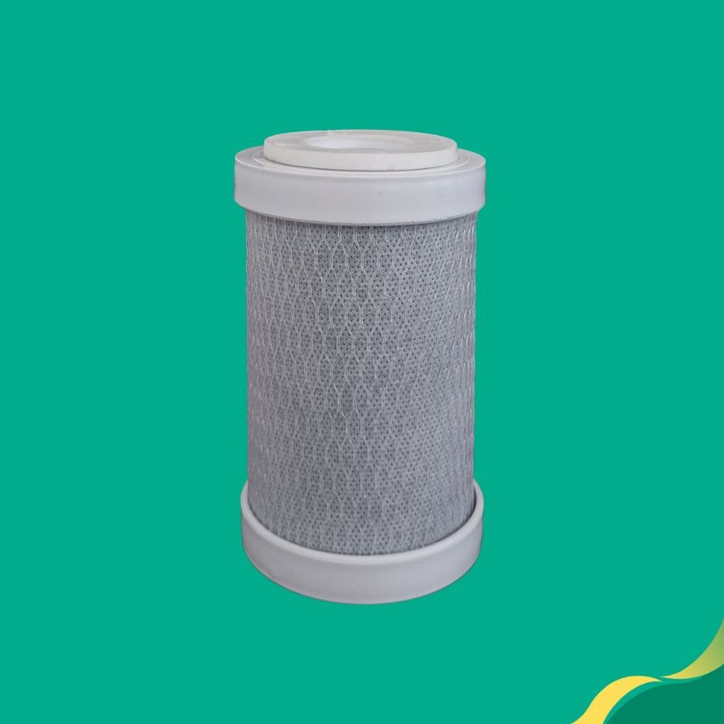 Refil filtro carvão ativado carvão block de 5", para filtro bebedouro, pia, chuveiro (Carbon Block)