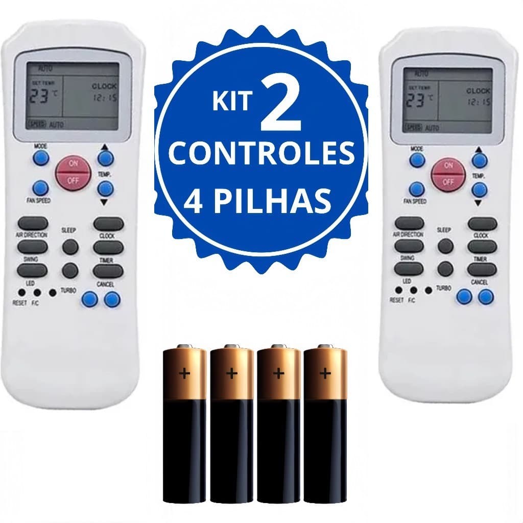 Controle Compatível Com Ar Carrier 7070