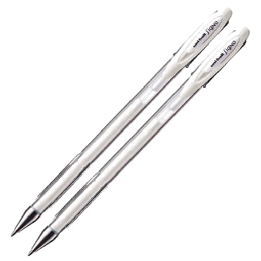 2 Canetas Gel White Uni-ball Signo Angelic Colour - Melhor Preço