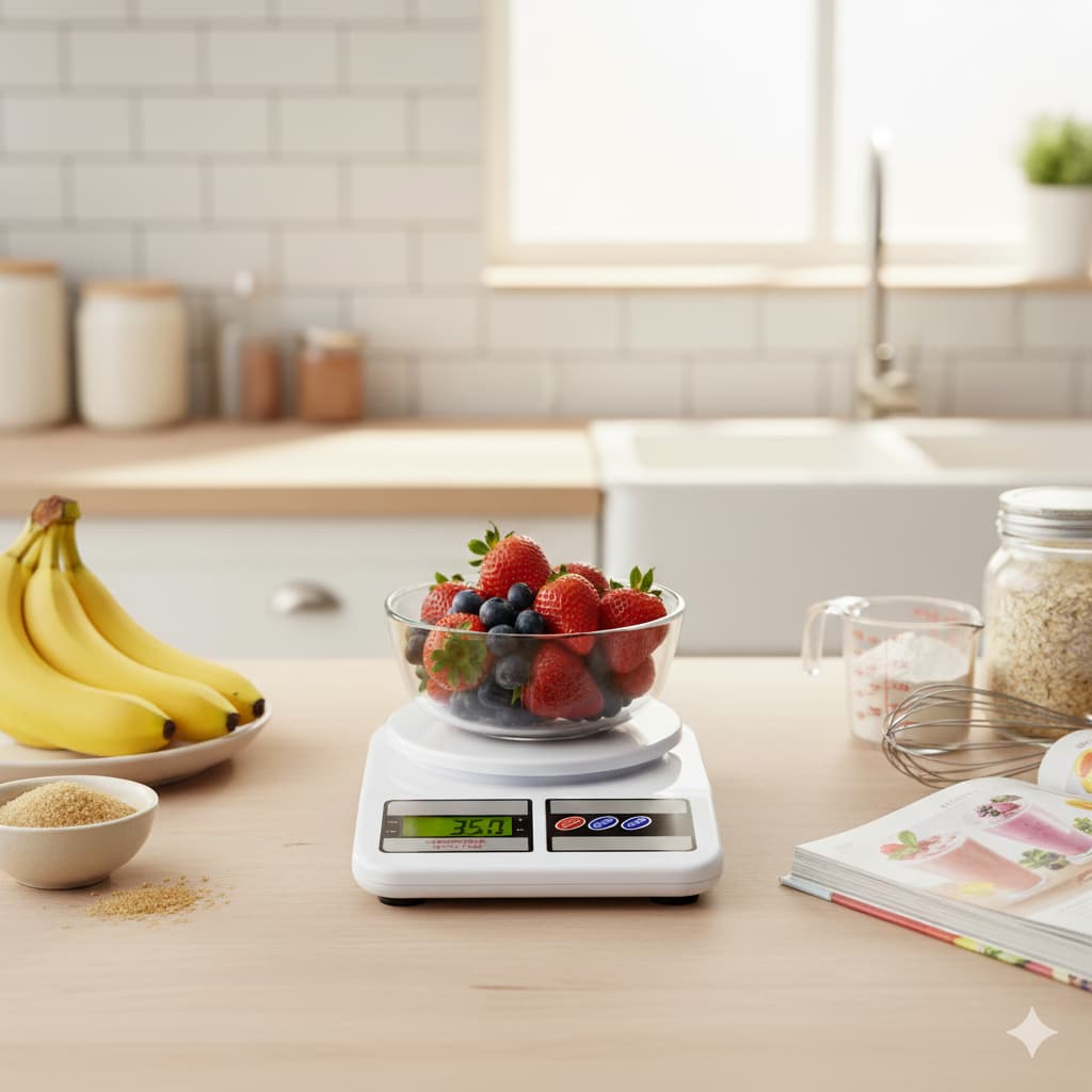Balança Digital de Cozinha Alta Precisão 10Kg para Dieta Fitness Receitas Alimentos Frutas Cereais