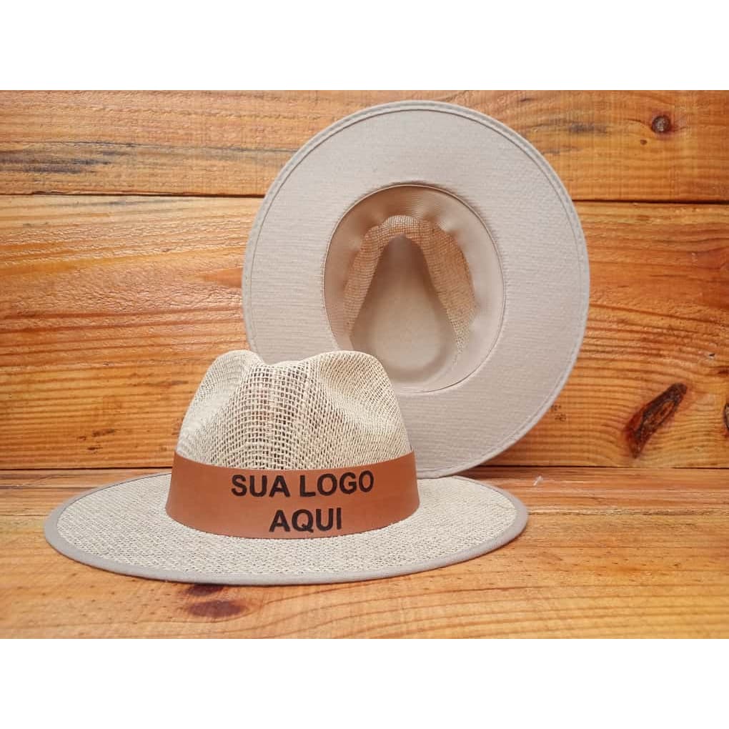 Chapéu Juta com FORRO e sua LOGO personalizado a LASER