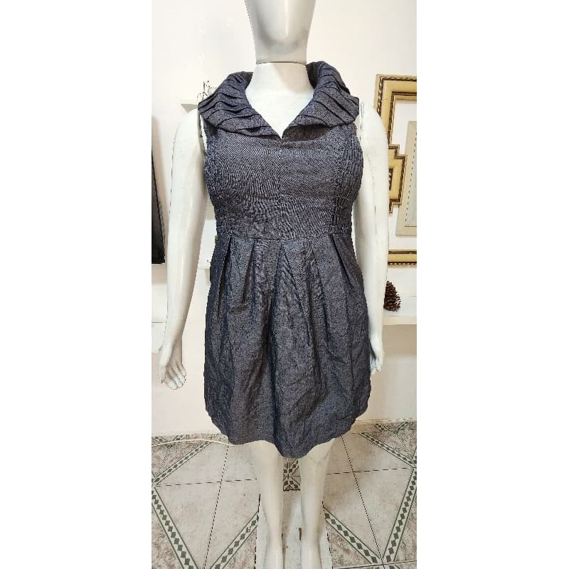 Vestido Feminino Gola Grande Tamanho G