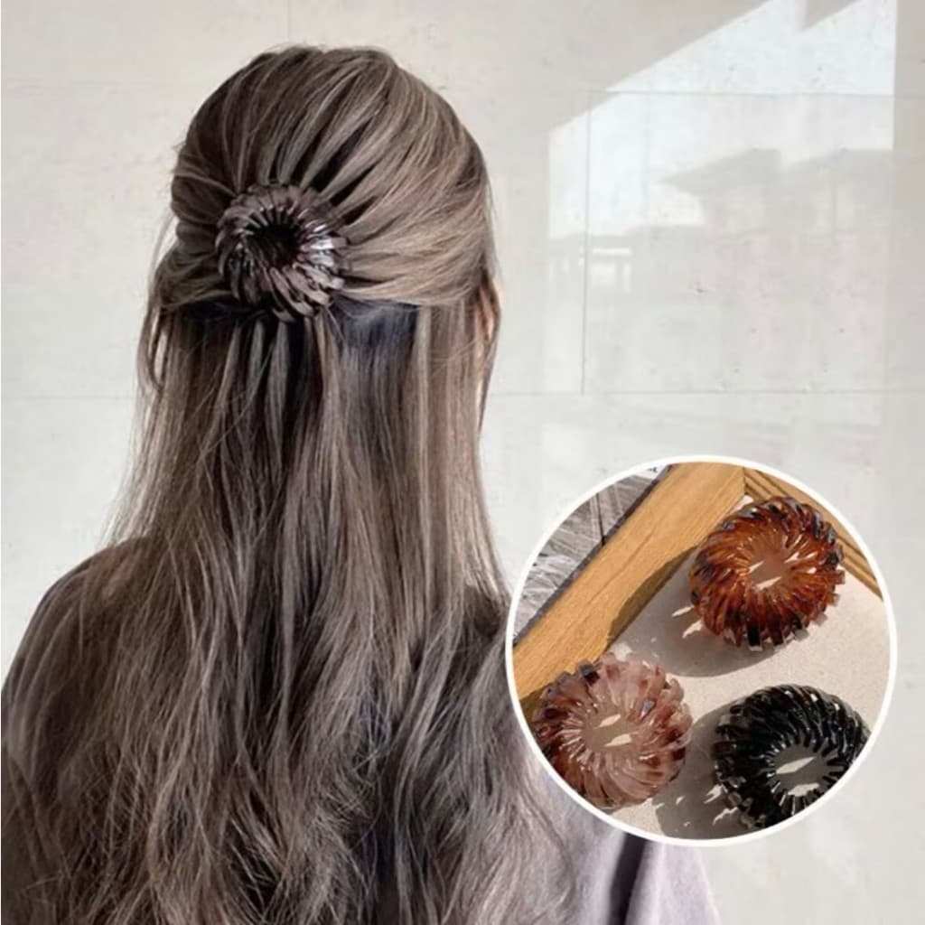 1/2/3unidades Moda Feminina Clipe De Cabelo Rabo De Cavalo Fivela Grampo De Garra Ninho De Pássaro