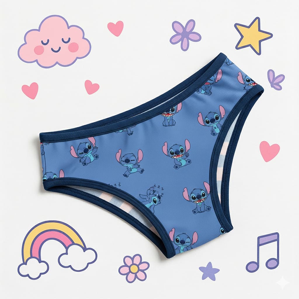 Kit 10 Calcinhas Infantil Conforto Menina Estampadas
