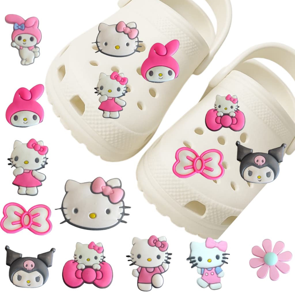 Kit 6 Bottons/Pins Personalizado  Hello Kitty Infantil Adulto