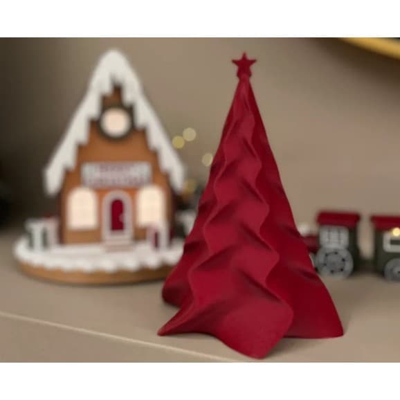 Árvore de Natal Moderna Decorativa em PETG – 15 cm em 3D