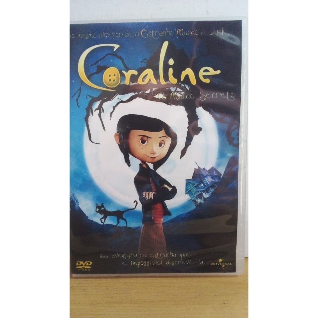 DVD Coraline e o Mundo Secreto 2009 DVD Dublado HD1080p