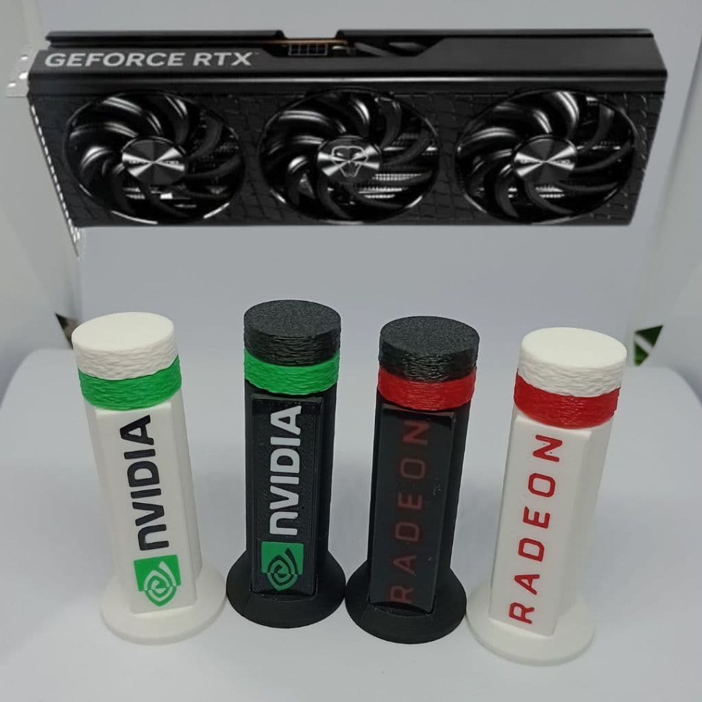 Suporte para Placa de Vídeo 3D NVIDIA e RADEON | Suporte GPU Gamer | Impressão 3D Personalizada