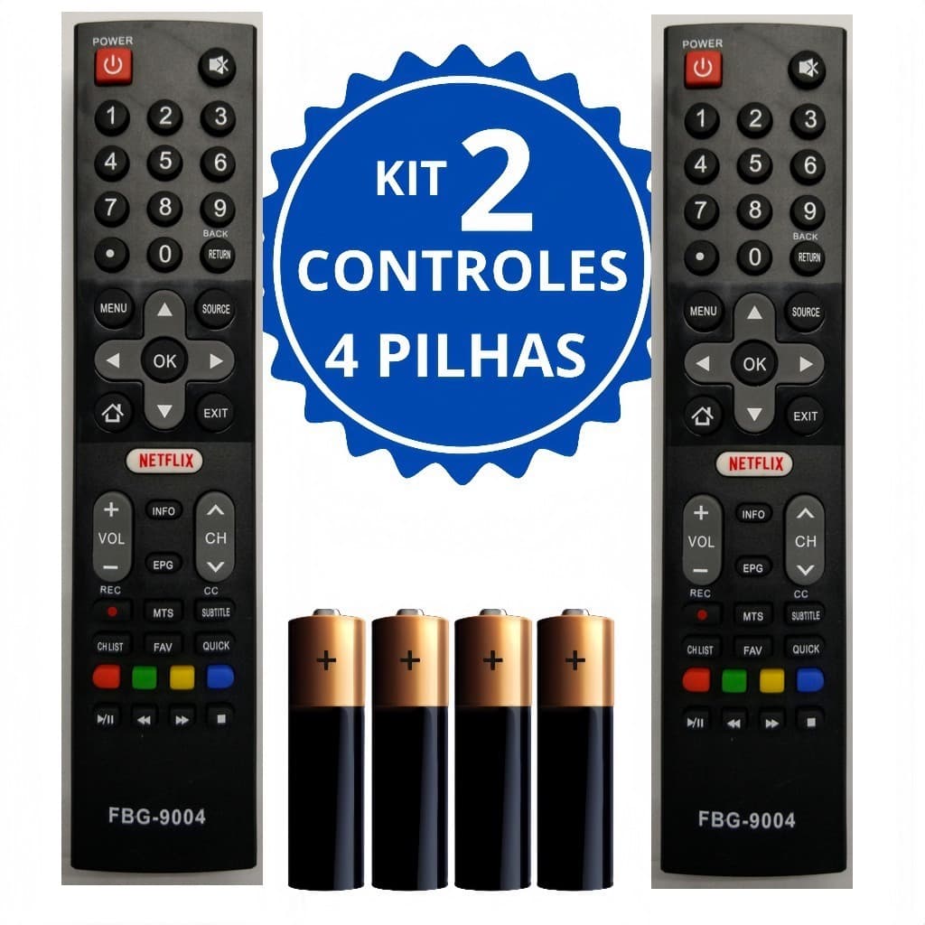 Controle Remoto Para Tv Philco 8090 Com Pilhas