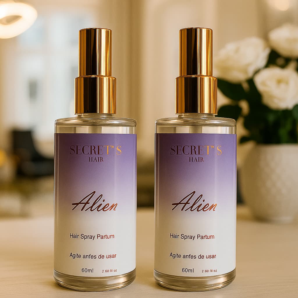 Perfume Capilar Secret's Hair Alien 60ml – Floral, Âmbar com Jasmim, Alta Fixação e Projeção