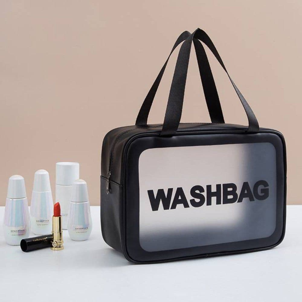 Necessaire Organizadora Feminina Bolsa Maquiagem Cosméticos Alça Mão Viagem Higiene Pessoal Make Up