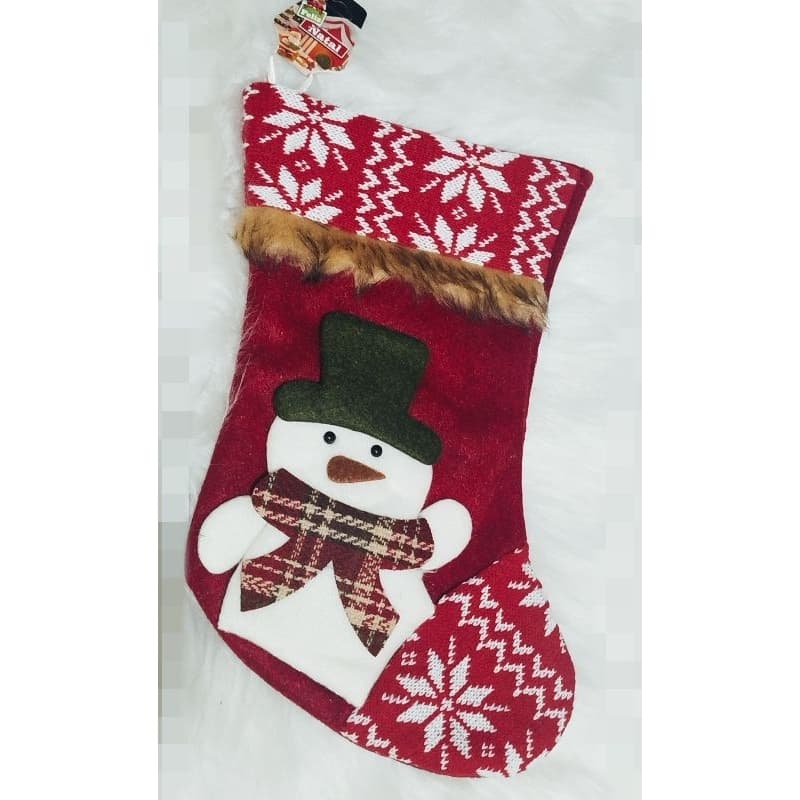 Enfeite de Natal para Portas , Botas de Neve 35 cm
