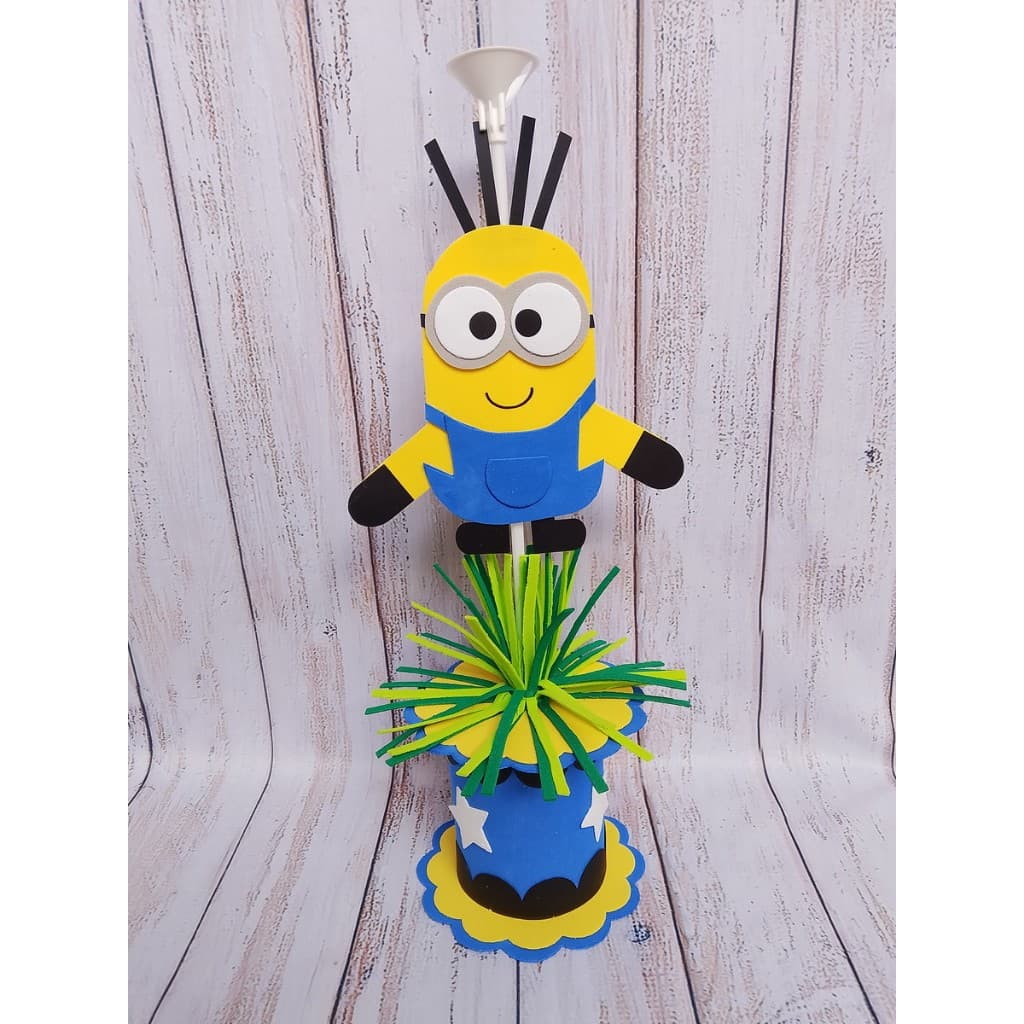 10 Centros de Mesa Minions, malvado Favorito ,festa infantil, só um bolinho, lembrancinha minions