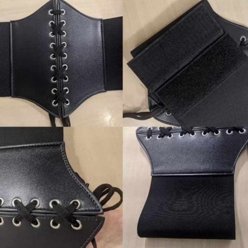 Espartilho Largo Feminino Cinto Elástico Cintura Chincher Para Vestidos e Bodycon