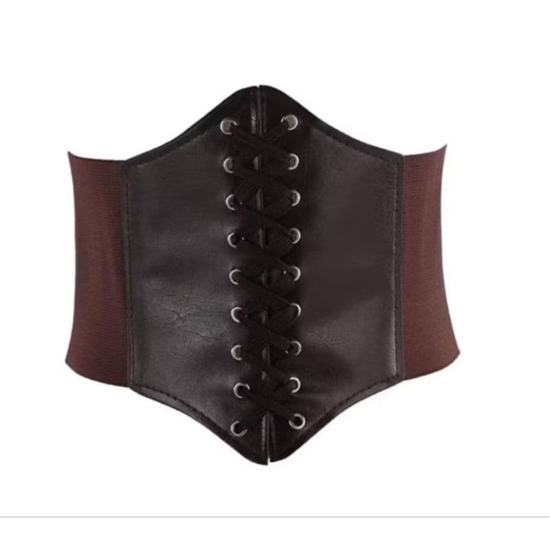 Espartilho Largo Feminino Cinto Elástico Cintura Chincher Para Vestidos e Bodycon