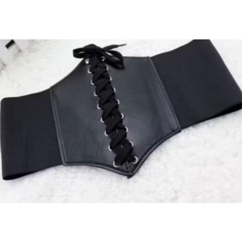 Espartilho Largo Feminino Cinto Elástico Cintura Chincher Para Vestidos e Bodycon